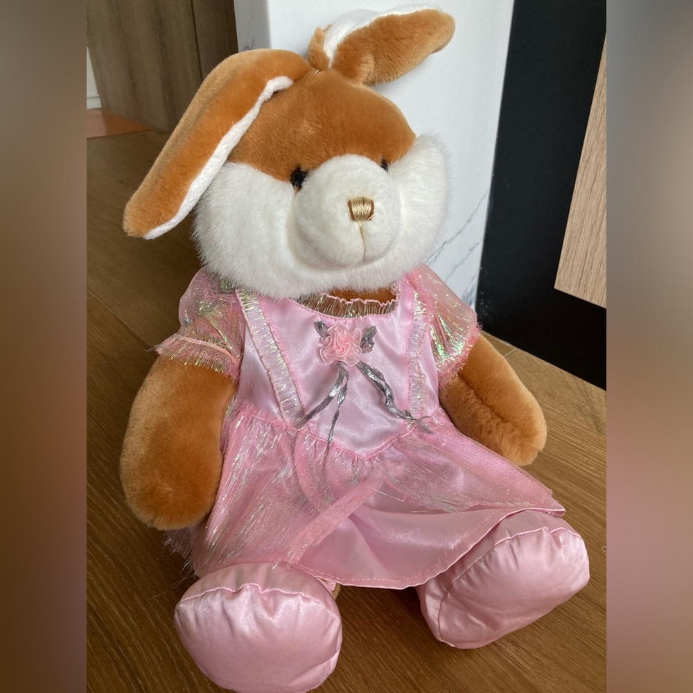 The Bear City Collection Handmade vintage plush bunny toy